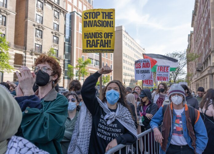 New,York,,N.y.,,April,30,,2024:,Pro-palestinian,Demonstrators,Rally