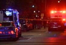 Australian Muslim leaders condemn Bondi Beach attack WASHINGTON DC, UNITED STATES - MAY 21: US police officers stand guard and start investigation after 2 Israeli Embassy staff killed in shooting near Jewish Museum in Washington DC, United States on May 21, 2025. ( Celal Güneş - Anadolu Agency )