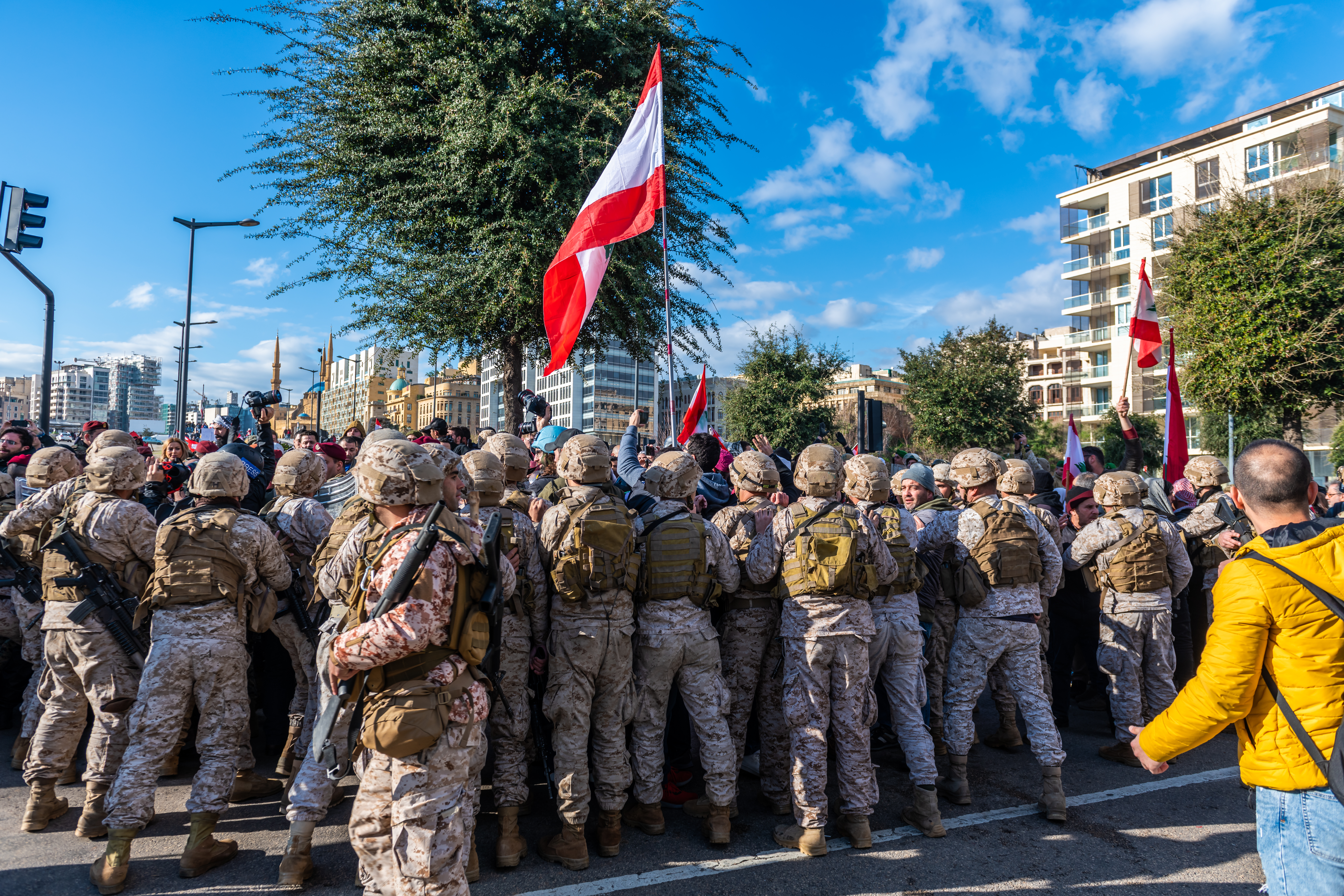 Beirut,,Mount,Lebanon,,Lebanon,-,February,12-2020,,Demonstrations,In,Beirut