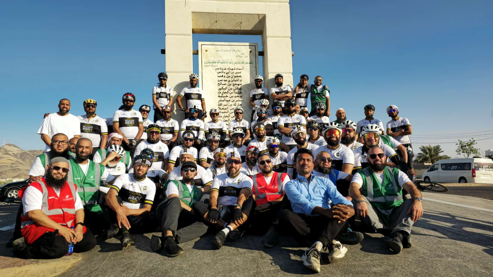 Over 40 British Muslim cyclists ride historic hijrah route to raise money for Palestine