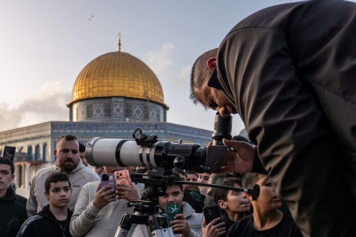 Crescent Moon sighting conducted in Jerusalem to mark the start of Ramadan