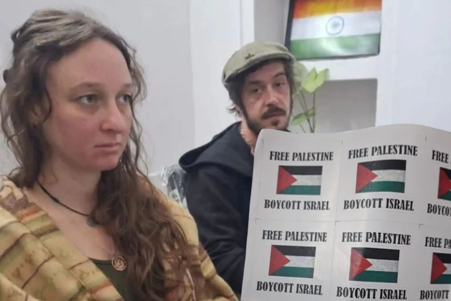 British tourists ordered to leave India over pro-Palestine posters