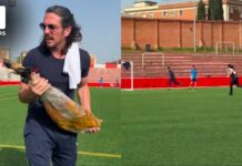 Spanish football chief quits after chasing Muslim players with leg of pork