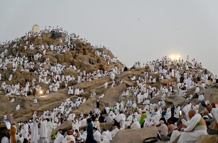 Day of Arafat begins as nearly two million pilgrims reach the pinnacle of Hajj