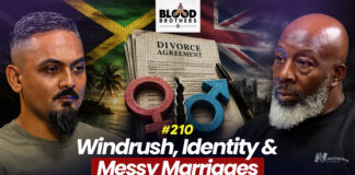 Blood Brothers #210: Windrush, Jamaica, messy marriages, domestic violence & AI
