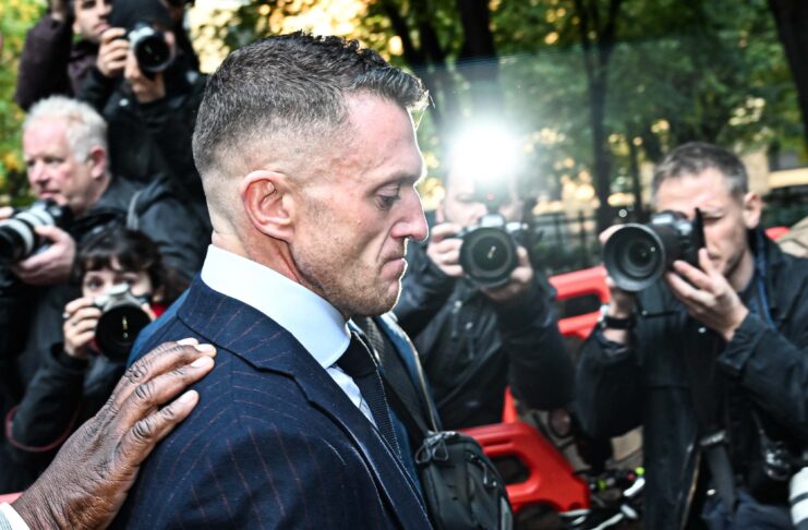 Tommy Robinson faces 10 years in jail after being convicted of harassing journalists